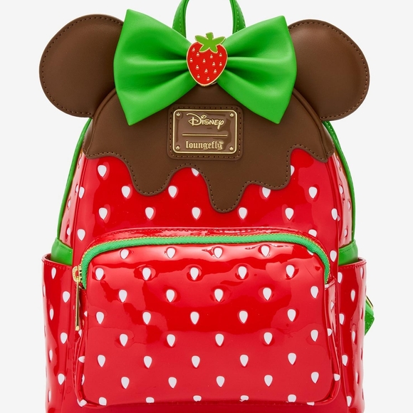Loungefly Red and Brown Kids Backpack with Green Accents - Picture 1 of 1
